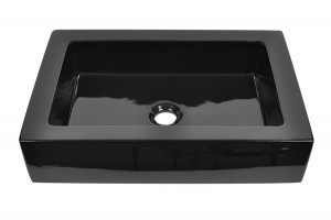 PostHeaderIcon Black Vessel Ceramic Bathroom Sink 6066