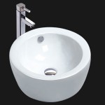 PostHeaderIcon White Vessel Ceramic Bathroom Sink 6009 - Copy