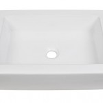 PostHeaderIcon White Vessel Ceramic Bathroom Sink 6066